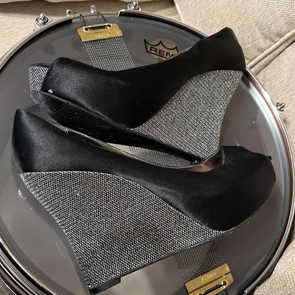 Nina Shoes evening wedges 8.5M - Picture 14 of 16